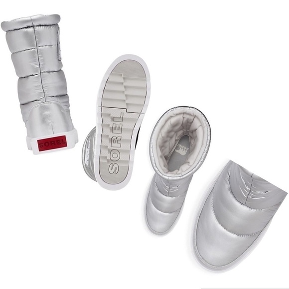 Sorel | Joan of Arctic Next Lite Mid Puffy Boot | Pure Silver 10.5 - Picture 4 of 12